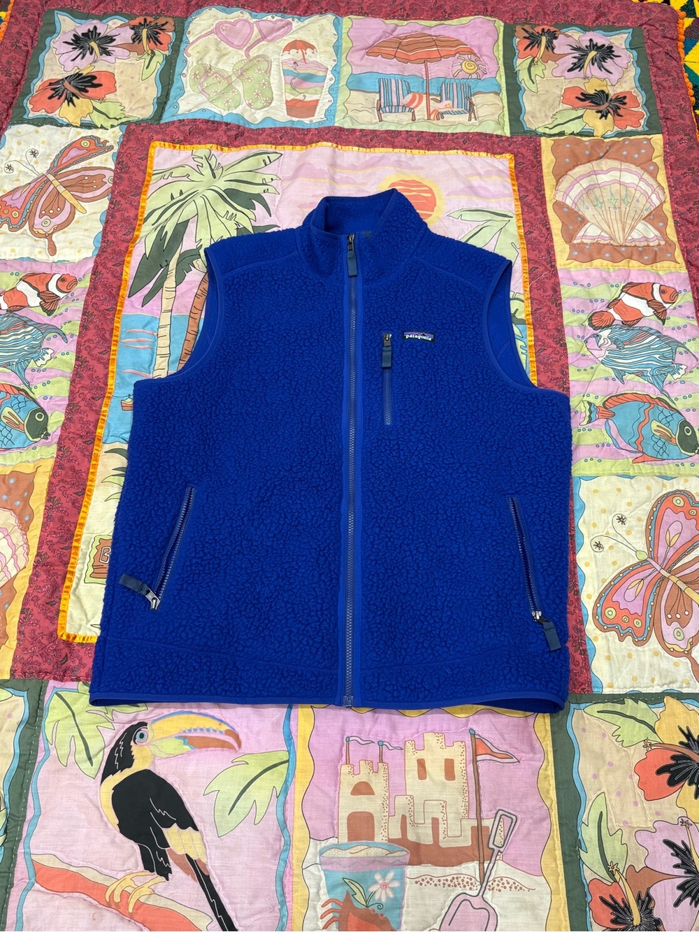Patagonia blue vest made size XL